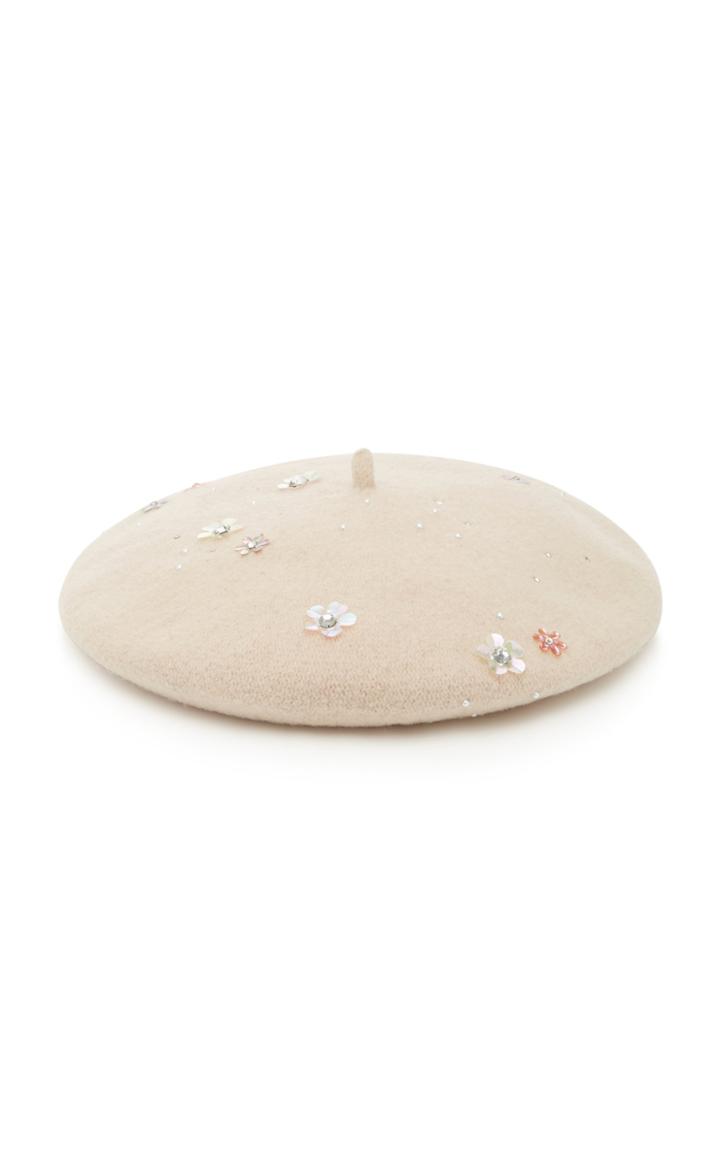 Yestadt Millinery Sequin Embellished Wool Beret