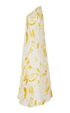 Moda Operandi Cult Gaia Florence Printed Silk One-shoulder Gown Size: Xs