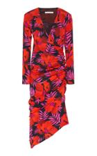 Veronica Beard Alvaro Floral Silk-blend Dress