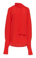 Victoria Beckham Tie-neck Silk Crepe Blouse