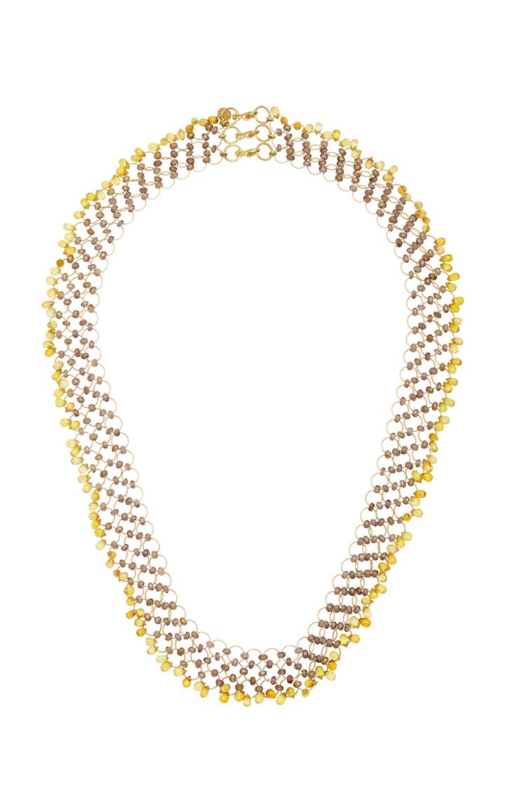Mallary Marks Kaleidoscope 18k Gold, Spinel And Sapphire Necklace