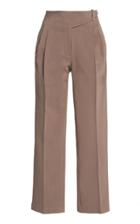 Moda Operandi Piece Of White Casey Cotton-blend High-rise Pleated Pants