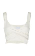 Noon By Noor Mika Linen And Silk Blend Wrap Tank