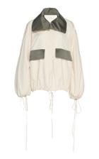 Cyclas Accent Collar Crepe Jacket
