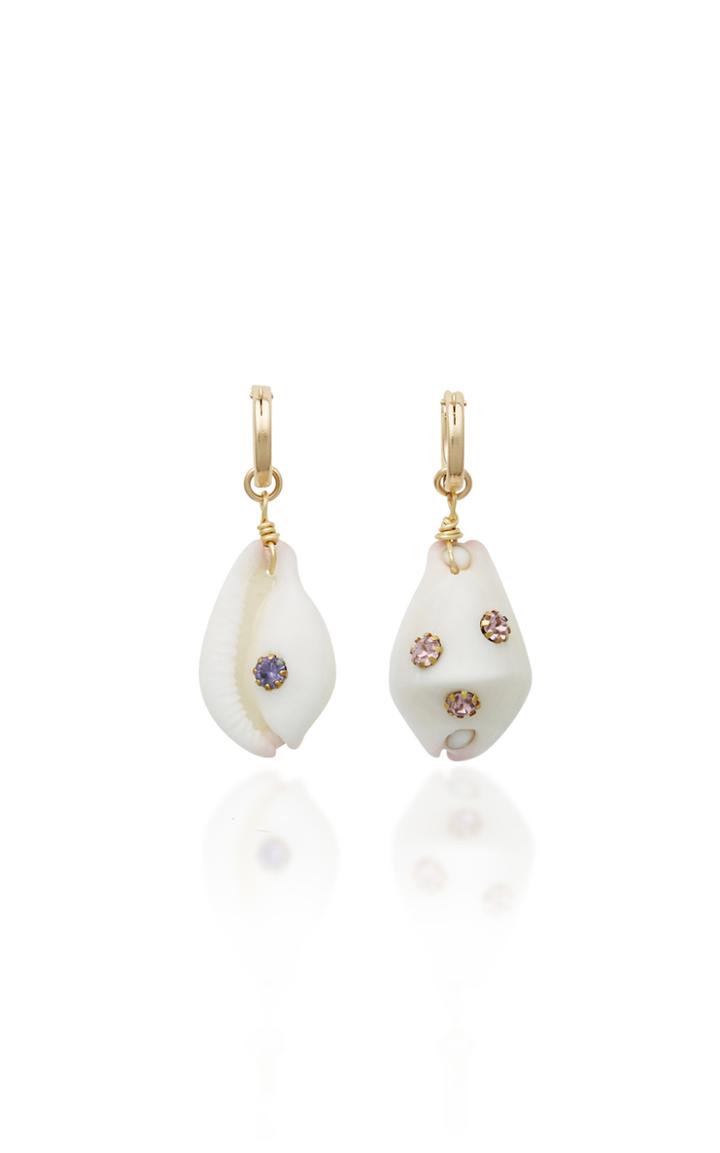 Brinker & Eliza Georgica Gold-plated Shell And Multi-stone Earrings