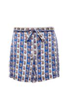 Moda Operandi Liberty London Dina Mixed Jessa Floral-striped Silk Shorts Size: S