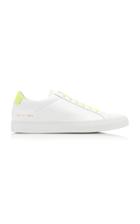 Common Projects Retro Low Fluo Low-top Leather Sneakers