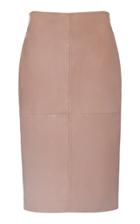 Brunello Cucinelli Leather Pencil Skirt