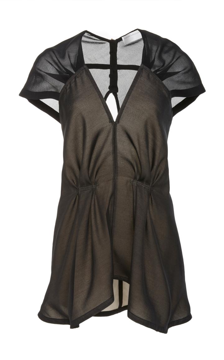 Victoria Beckham Gathered Sleeve Top