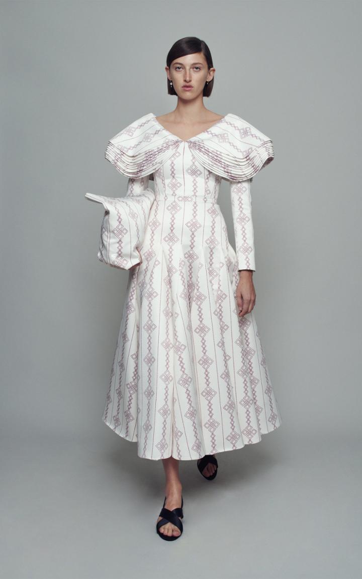 Moda Operandi Emilia Wickstead Barty Printed Crepe Top