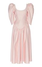 Moda Operandi Alessandra Rich Bow-accented Cotton-blend Faille Dress Size: 36