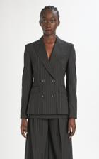 Moda Operandi Max Mara Spoleto Pinstriped Wool-blend Blazer