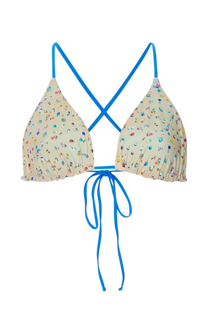 Basta Surf Raglan Beach Scene Printed Bikini Top