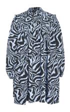 Ganni Leopard-print Poplin Shift Dress