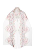 Sandra Mansour Lace Embroidered Scarf