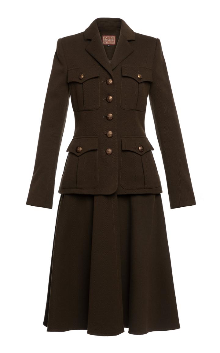 Lena Hoschek Partisan Convertible Cotton-blend Military Coat