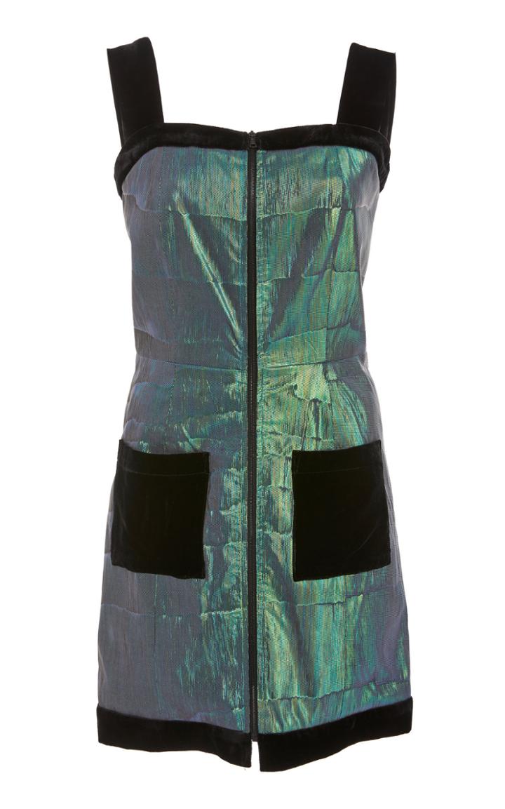 Markarian Exclusive Peachy's Metallic Lam Mini Dress