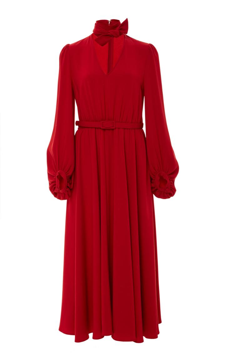 Co V-neck Midi Dress