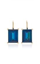 Jane Taylor Rosebud Bagette Drop Earrings