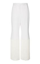 Sara Battaglia High Waisted Fringe Culotte