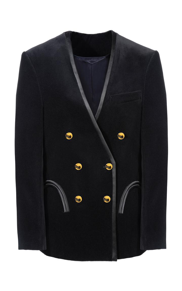 Moda Operandi Blaz Milano Jealousy Sunset Collarless Satin Blazer