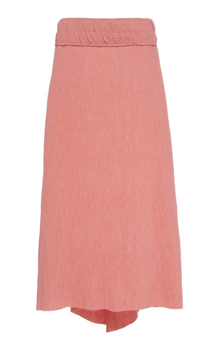 Moda Operandi Johanna Ortiz Saint-exupery Ruched Crepe Midi Skirt Size: 2
