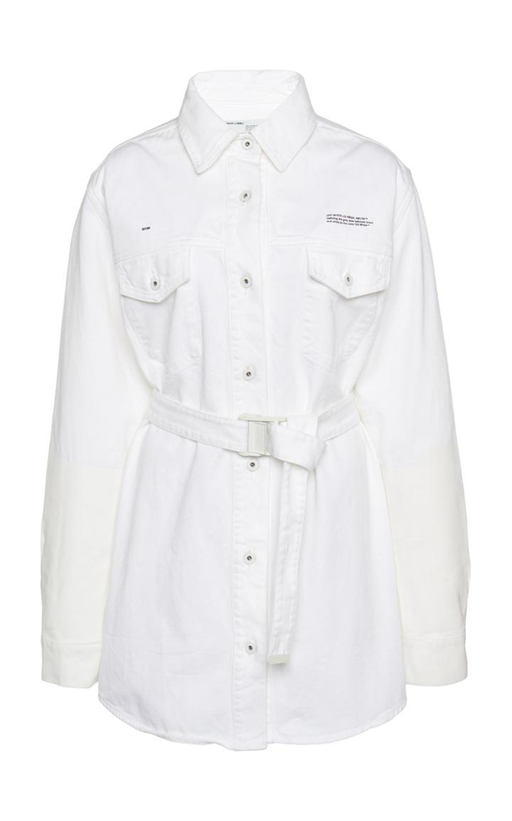 Off-white C/o Virgil Abloh Cotton Mini Shirt Dress