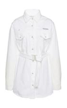 Off-white C/o Virgil Abloh Cotton Mini Shirt Dress