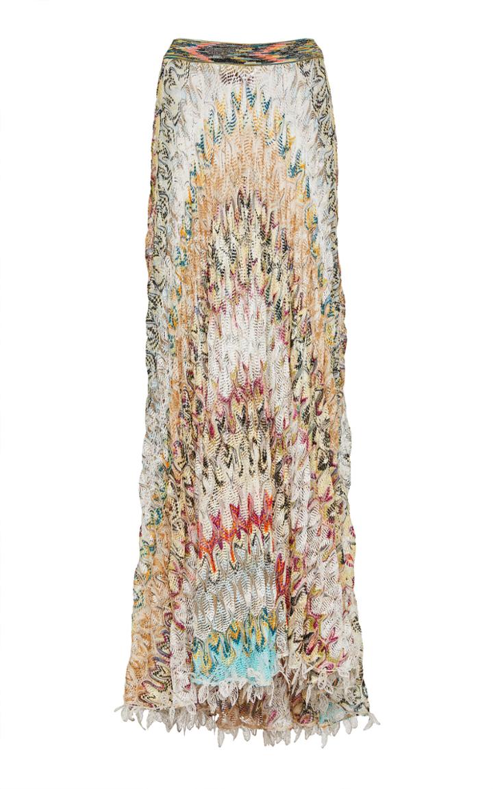 Missoni High-waisted Pointelle-knit Skirt
