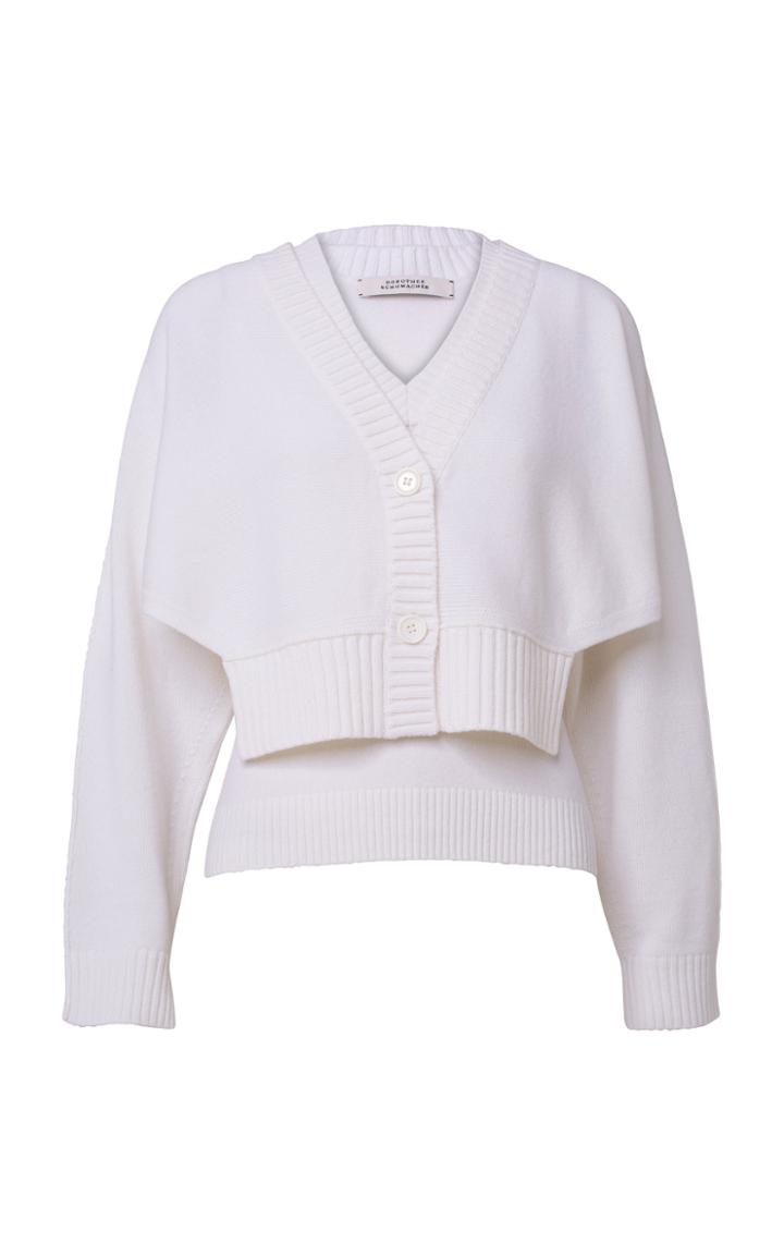 Moda Operandi Dorothee Schumacher Modern Adventure Wool-cashmere Layered Cardigan