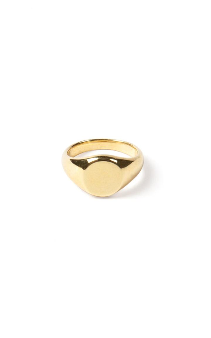 Moda Operandi Flash Jewellery Gold Classic Signet Ring