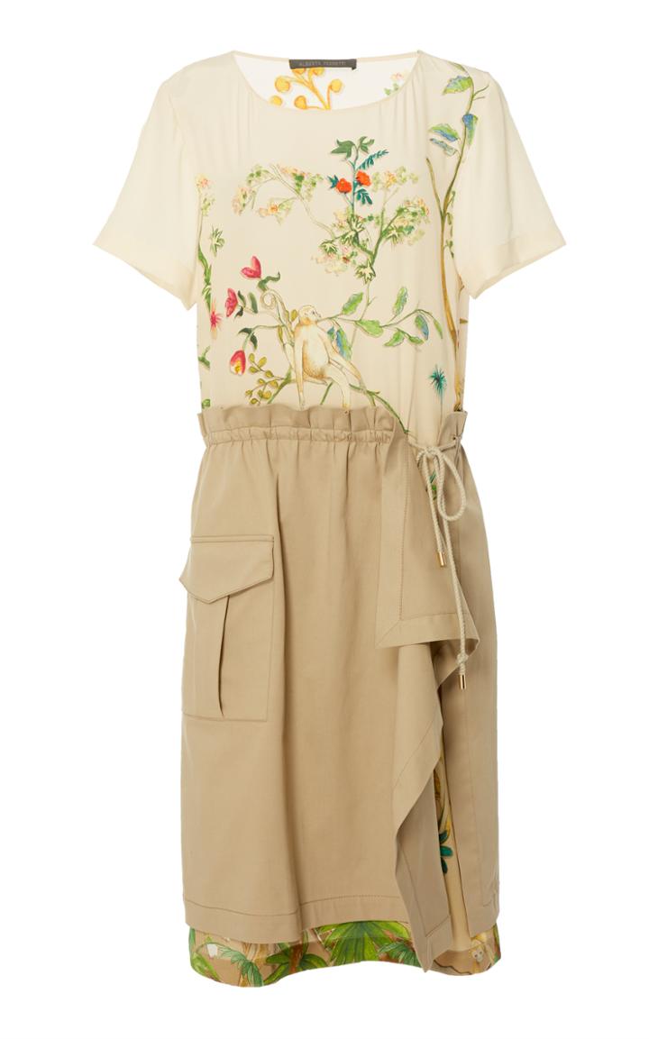 Alberta Ferretti Silk Printed Dress