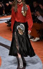 Marco De Vincenzo Embellished Pleated Skirt
