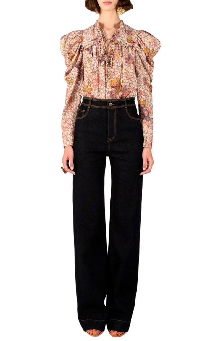 Moda Operandi Ulla Johnson Remy Puffed Long Sleeve Blouse