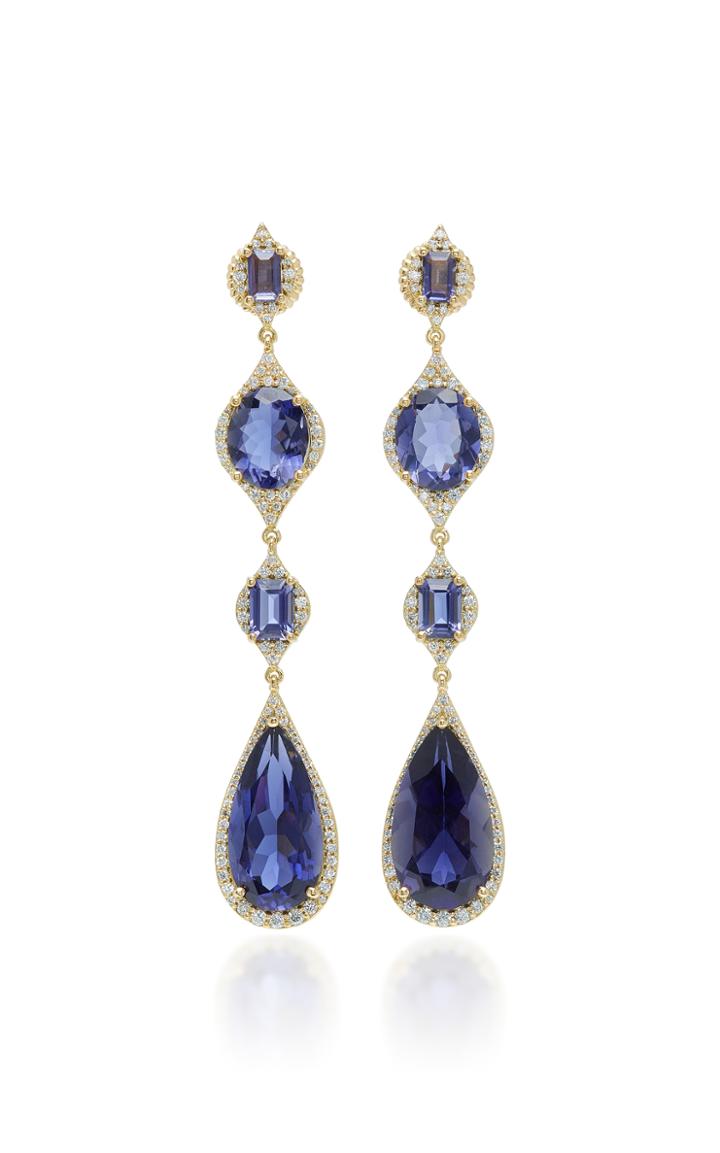 Jamie Wolf M'o Exclusive One-of-a-kind Scallop Edge Four Tier Drop Earring