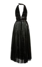 Moda Operandi Michael Kors Collection Linear Belted Sequined Tulle Dress
