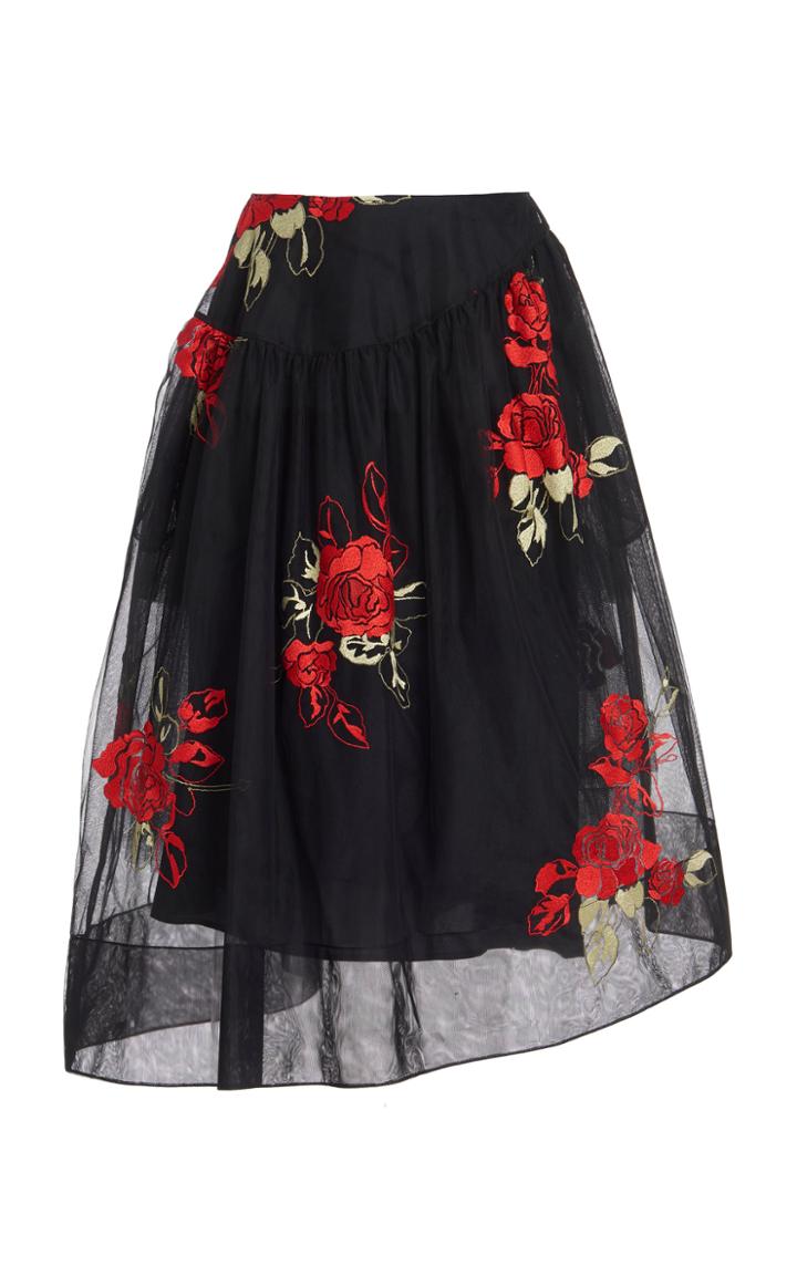 Moda Operandi Simone Rocha Asymmetric Tulle Skirt