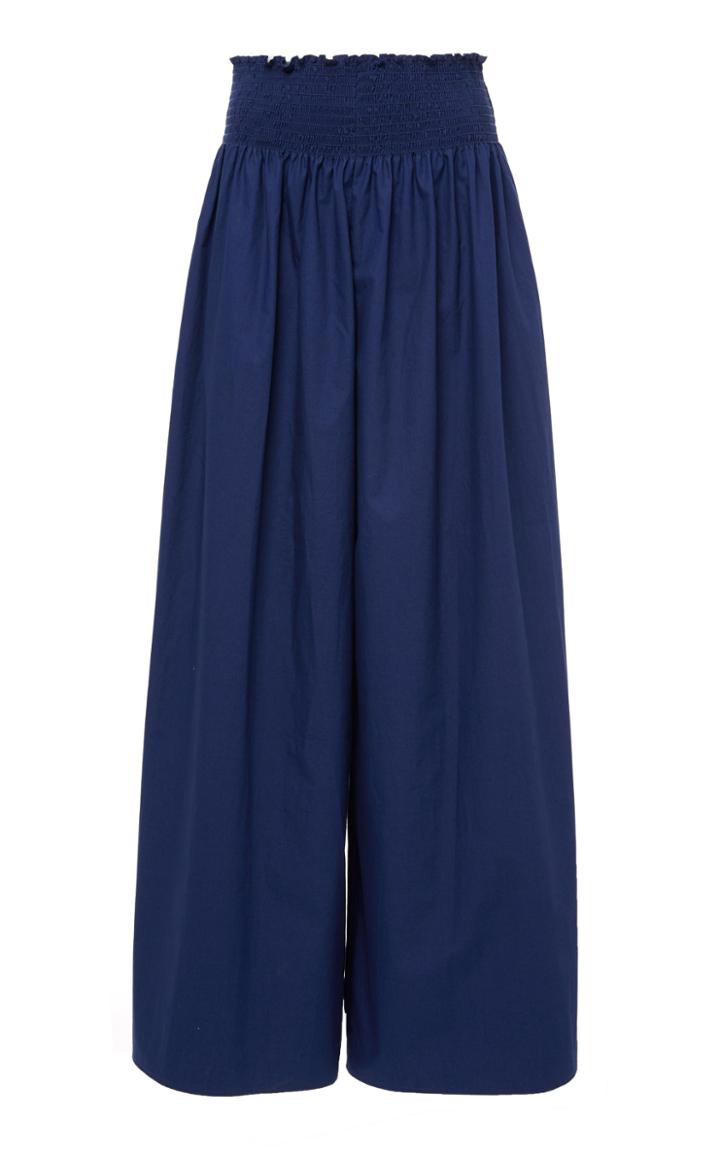 Shaina Mote Pyrenees Smocked Wide Leg Trousers