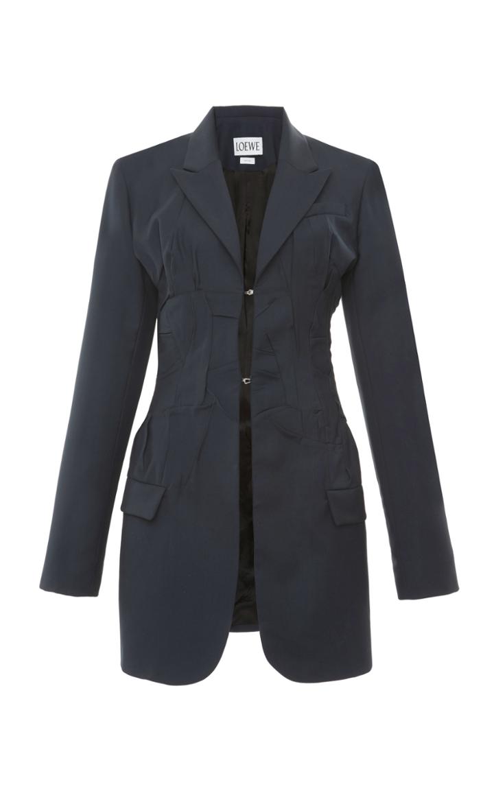 Loewe Pleated Wool Blazer