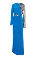 Prabal Gurung Side Twist Matchstick Paillete Gown