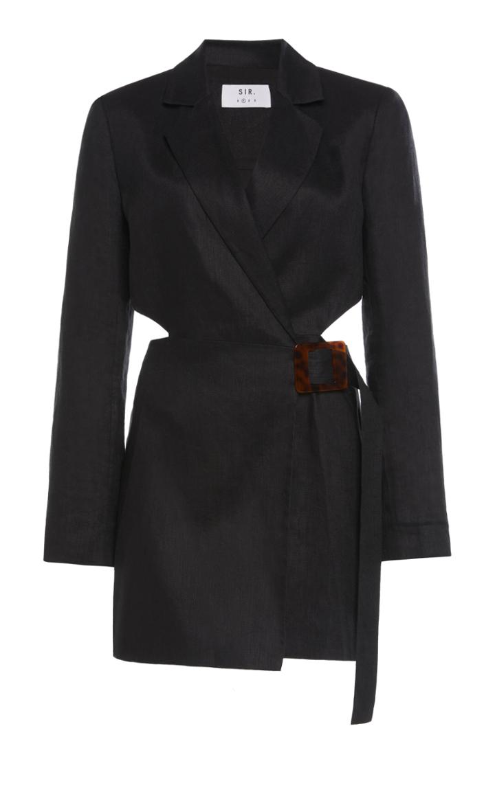 Sir The Label Pascale Cutout Wrap-effect Mini Dress