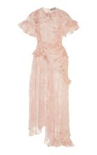 Preen By Thornton Bregazzi Priella Asymmetric Satin Devor Dress