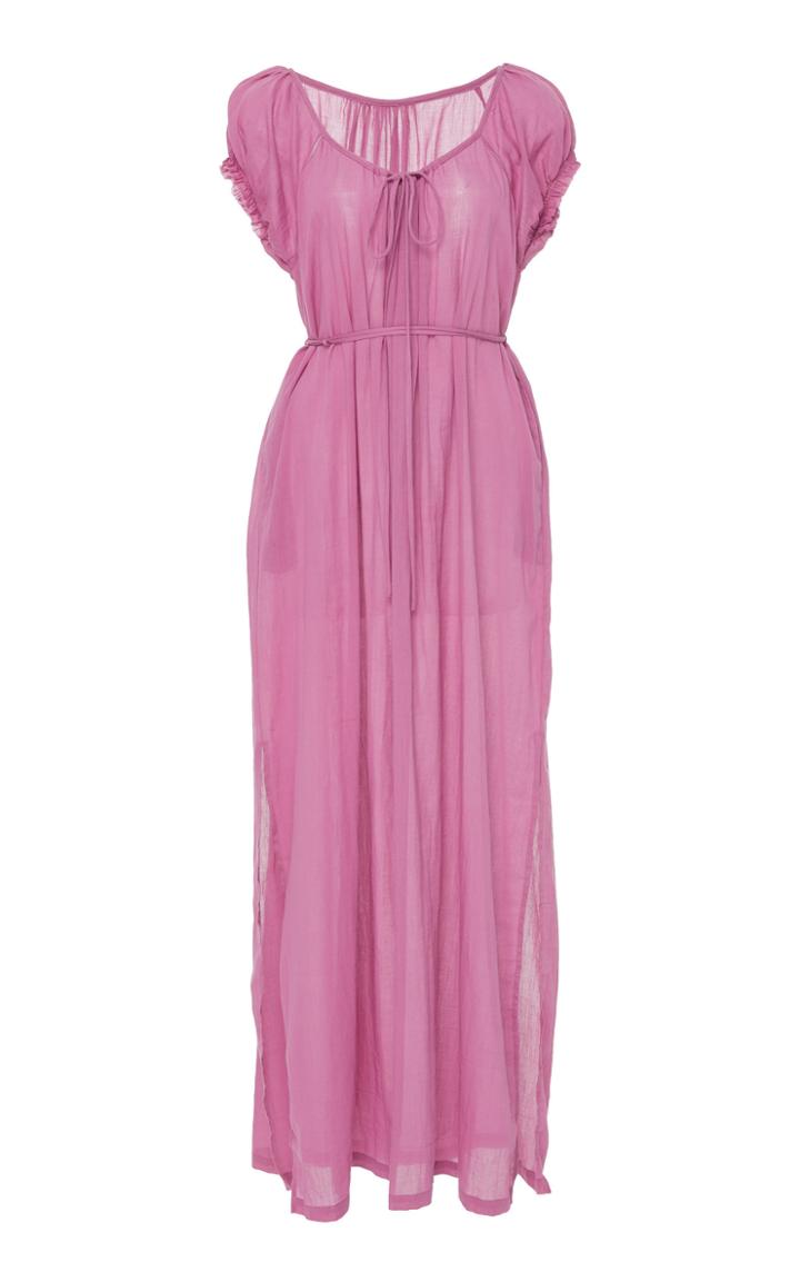 Loup Charmant Fortuna Peasant Cotton Maxi Dress