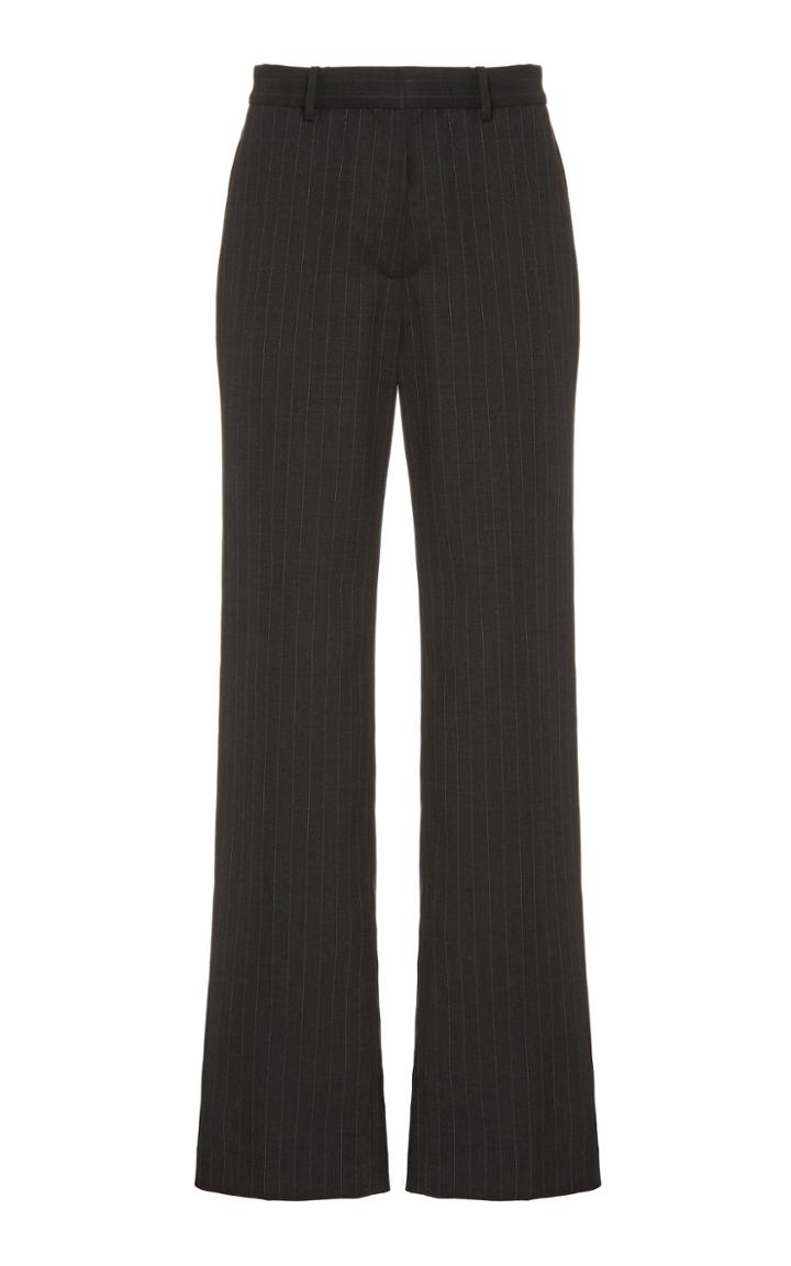 Moda Operandi Nili Lotan Atwater Pinstriped Wool Wide-leg Trousers