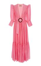 Adriana Degreas Puff-sleeve Maxi Dress