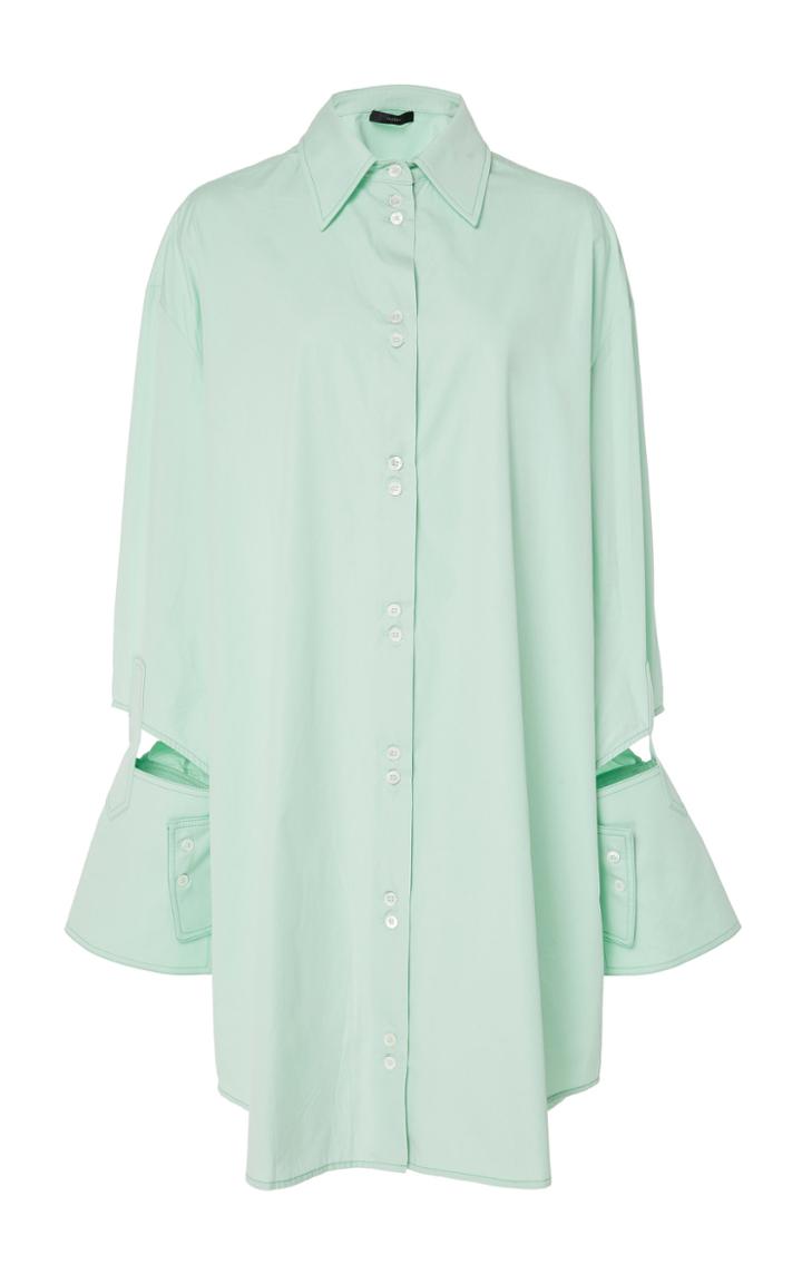 Ellery Evelyn Cutout Cotton Button-down Shirt