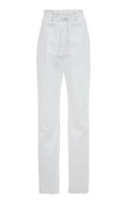 Moda Operandi Attico Lace-up Cotton-blend Straight Leg Pants Size: 42