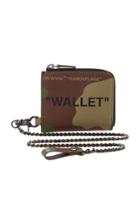 Off-white C/o Virgil Abloh Quote Leather Chain Wallet