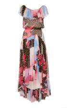 Philosophy Di Lorenzo Serafini Tiered High Low Midi Dress