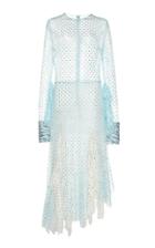 Moda Operandi Anas Jourden Semi-sheer Laced Zebra-print Midi Dress Size: 36